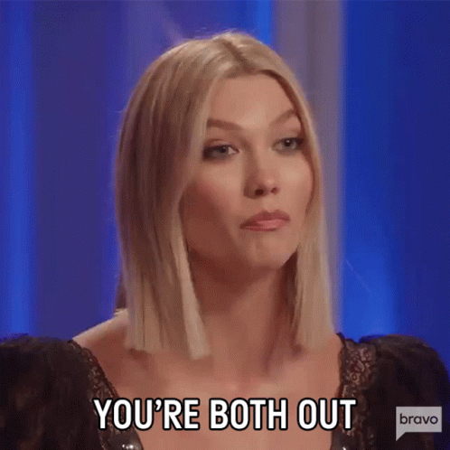 Youre Both Out Karlie Kloss GIF - Youre Both Out Karlie Kloss Project Runway GIFs