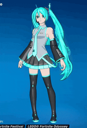 hatsune miku is featured on the lego fortnite odyssey