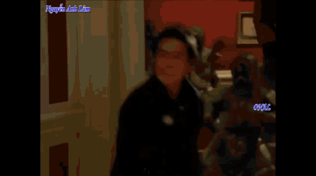 a blurred image of a person with nguyen anh lan written on the bottom right