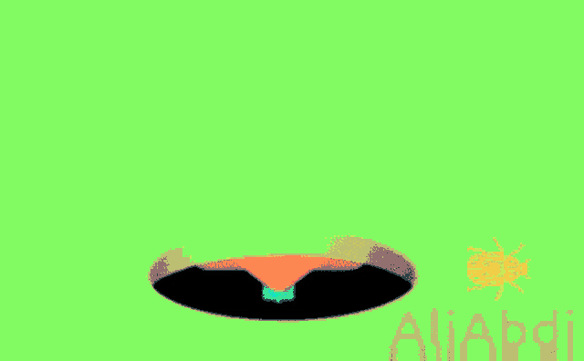 a yellow speech bubble with a heart and the number 1 on it is floating in a hole .