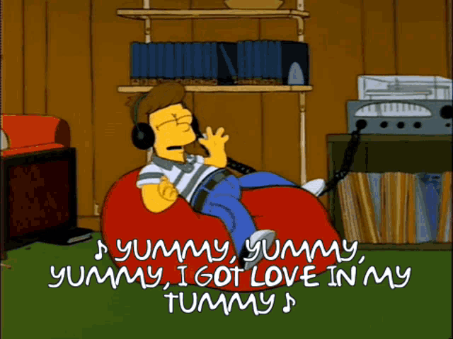 Homer Simpson Yummy GIF - Homer Simpson Yummy I Got Love In My Tummy GIFs