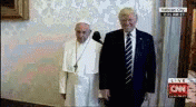 Trump Hands Pope GIF - Trump Hands Pope Hands GIFs