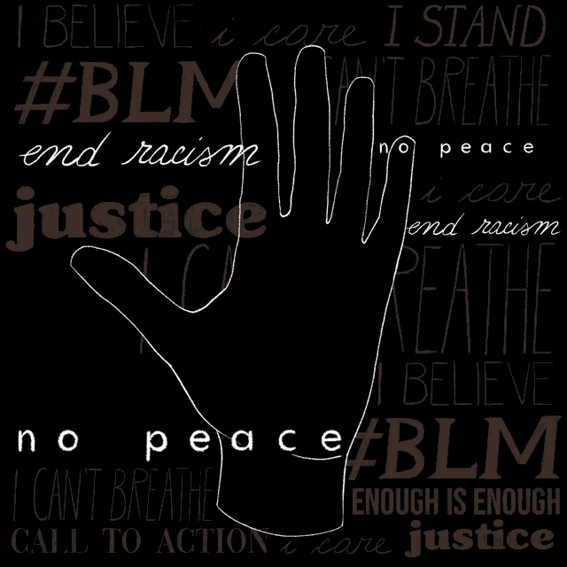 a black and white poster that says i believe i care i stand i can 't breathe enough is enough justice