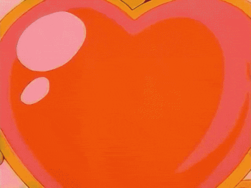 a cartoon character with a heart in her hand