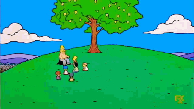 Abuelo Contando Historia Abuelo Simpsons GIF - Abuelo Contando Historia Abuelo Simpsons Abuelo Limonero GIFs