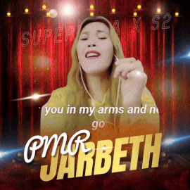 a woman singing a song with the name jarbeth