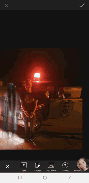 a man is standing in front of a car that says sar