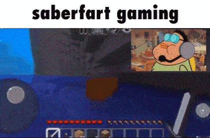 a cartoon character is playing a video game while wearing headphones and a microphone .