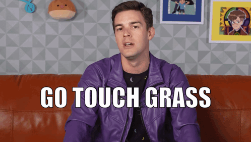 Game Theory Matpat GIF - Game Theory Matpat Touch Grass GIFs