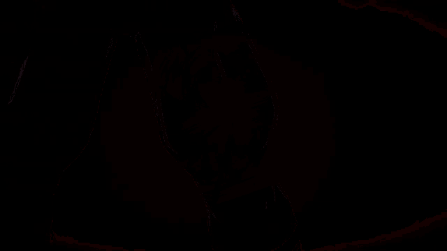 a computer generated image of a red and black explosion