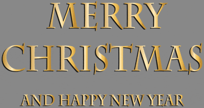 a merry christmas and happy new year greeting card
