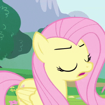 a cartoon of a pony with a pink mane and tail