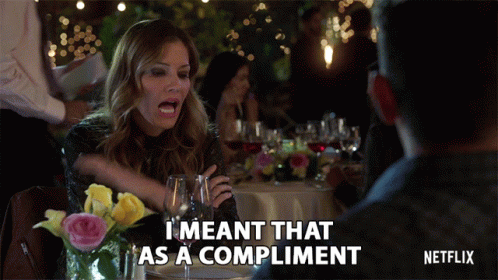 I Meant That As A Compliment Tricia Helfer GIF - I Meant That As A Compliment Tricia Helfer Charlotte GIFs
