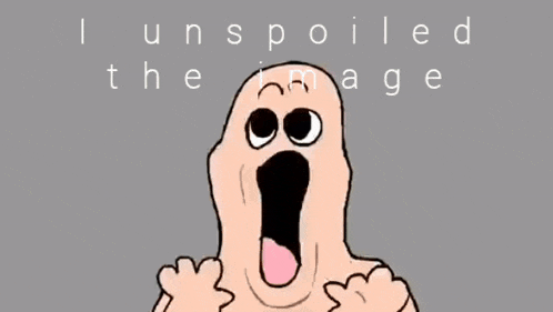a drawing of a baby with the words i un spoiled the image
