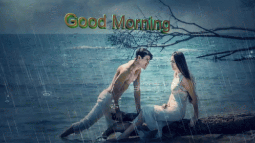 Good Morning Rainy GIF - Good Morning Rainy Couple GIFs