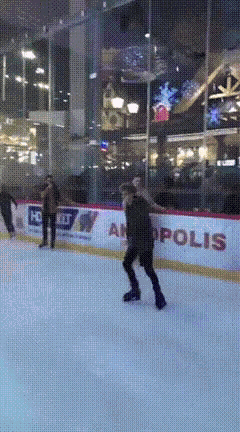 Ice Skating Falling GIF - Ice Skating Falling Sliding Into D Ms GIFs