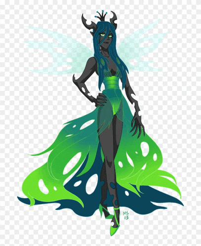 a drawing of a fairy with the year 2013
