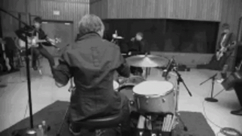 Black And White Drums GIF - Black And White Drums Band GIFs
