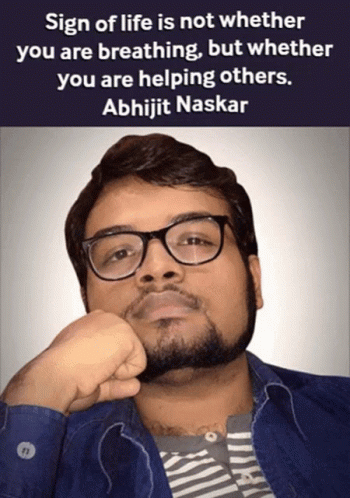 Helping Abhijit Naskar GIF - Helping Abhijit Naskar Naskar GIFs