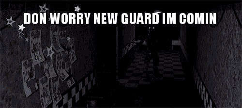 a poster that says " don worry new guard im comin " with a fox in the background