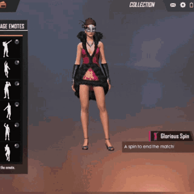 a woman in a red dress is dancing in a video game