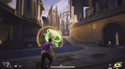 a video game with a green and purple hulk and a score of 200