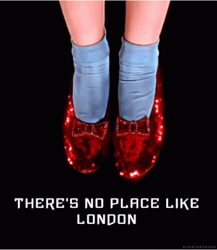 Theres No Place Like London Tap Feet GIF - Theres No Place Like London Tap Feet Red Shoes GIFs