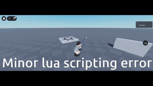 a screenshot of a video game with the words minor lua scripting error at the bottom