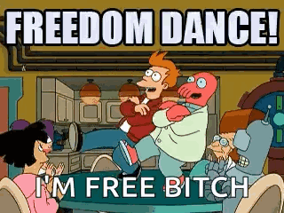 Futurama Freedom GIF - Futurama Freedom Dance GIFs