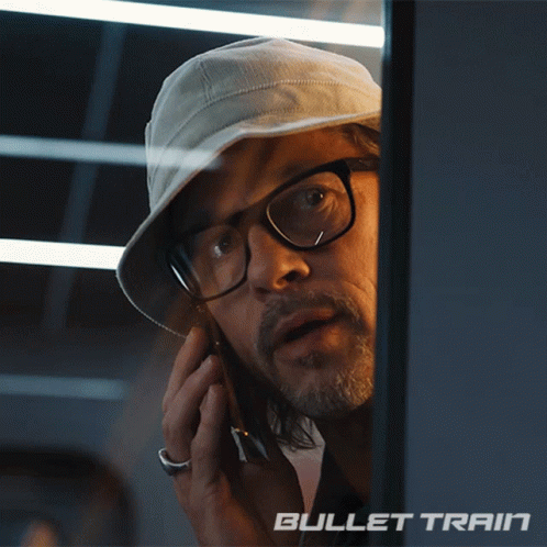 On The Phone Ladybug GIF - On The Phone Ladybug Brad Pitt GIFs