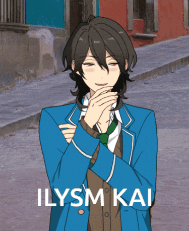 a picture of a boy with the name ilysm kai written on it