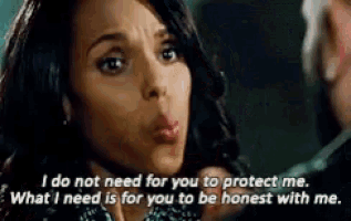 a woman says " i do not need for you to protect me "