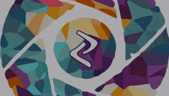 a colorful circle with a letter z in the middle