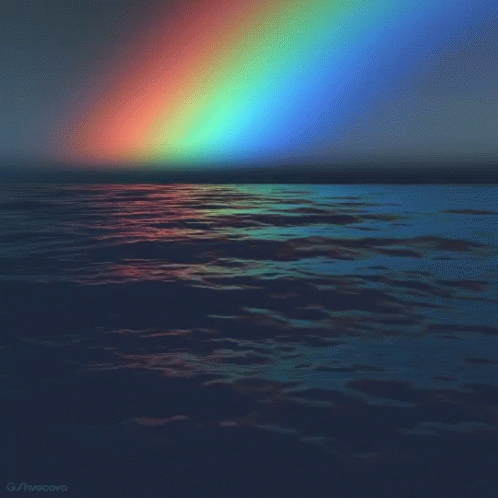 Rainbow Ocean GIF - Rainbow Ocean Waves GIFs