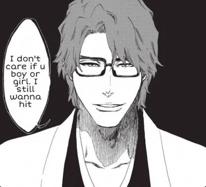 a black and white drawing of a man wearing glasses with a speech bubble .