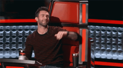 Adam Levine The Voice GIF - Adam Levine The Voice Excited GIFs
