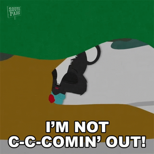 Im Not Comin Out Skunky GIF - Im Not Comin Out Skunky South Park GIFs