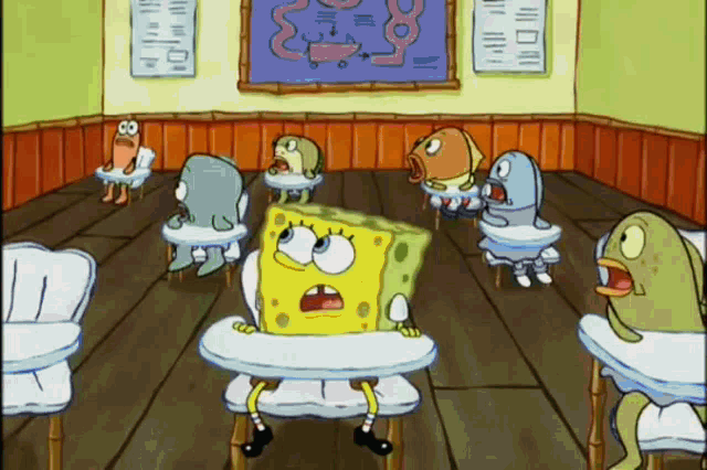 Spongebob No Eating In My Classroom GIF - Spongebob No Eating In My Classroom Bon Bon GIFs