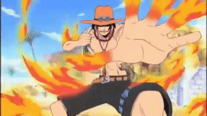 Ace One Piece GIF - Ace One Piece On Fire GIFs