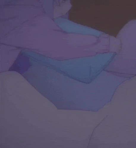 a picture of a girl laying in bed with the words " good night " underneath her