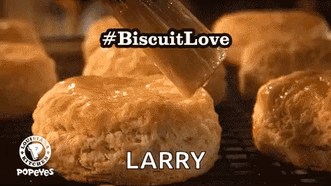 Biscuit Love Popeyes GIF - Biscuit Love Popeyes Sauce GIFs