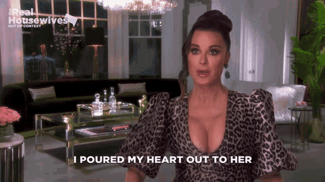 a woman says i poured my heart out to her in a living room
