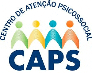 the logo for centro de atenção psicosocial caps shows three people holding hands .