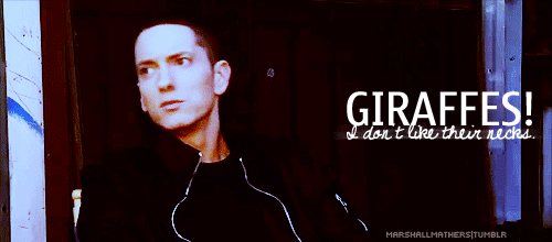 Giraffes GIF - Eminem Gifs Slim GIFs