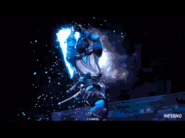 a screenshot of a video game with the word inferno on the bottom
