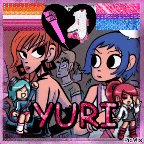 a picture of a girl with the name yuri on the bottom
