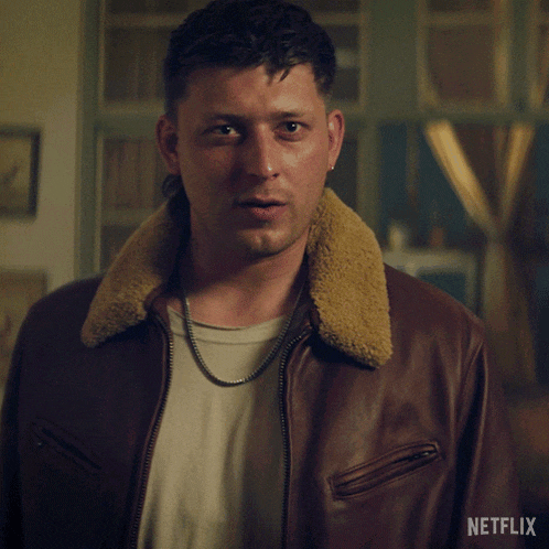 a man wearing a leather jacket is asking if there is a difference