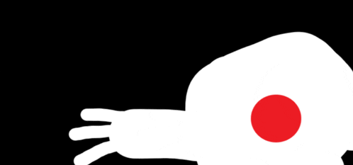 a white object with a red circle in the middle of it