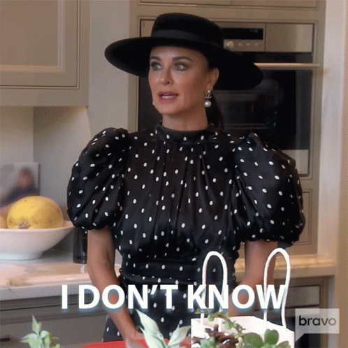 I Dont Know Real Housewives Of Beverly Hills GIF - I Dont Know Real Housewives Of Beverly Hills Idk GIFs