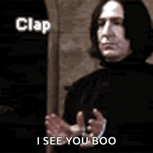 Severus Snape Clap GIF - Severus Snape Clap Hp GIFs